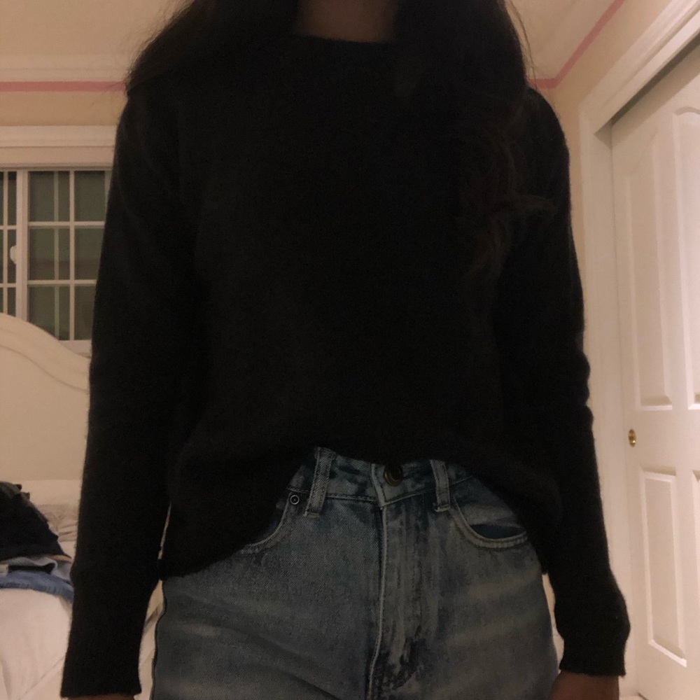 blackish grey brandy sweater